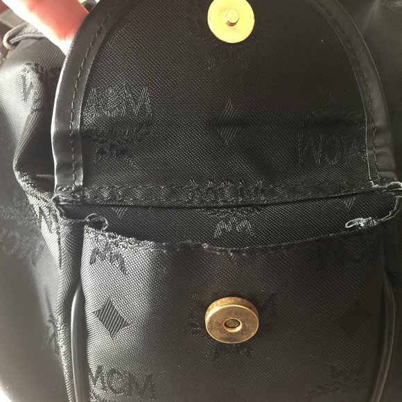EUC Vintage MCM Silky Jacquard Monogram Visetos Mini Backpack main image 9